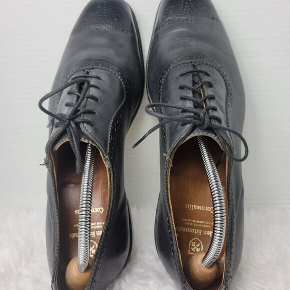 Allen Edmonds Cornwallis Oxfords Dress Shoes Mens Size 11 Gray Leather - Picture 8 of 10